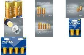 Pilhas Alcalinas VARTA Longlife (LR14 C - 4 unidades - 1,5 V)