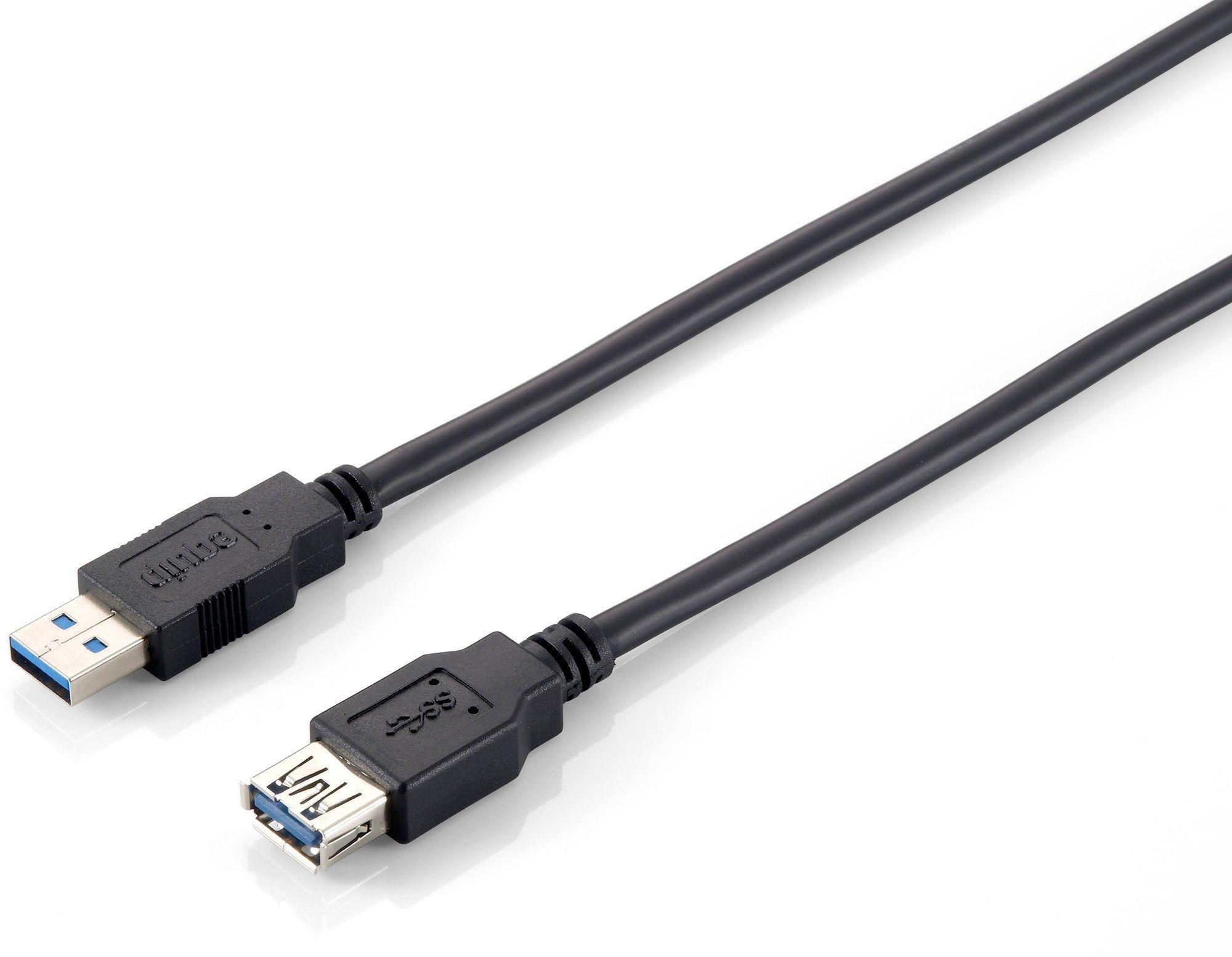Cabo de Extensão USB EQUIP 128398 (2 m - USB A - Preto)