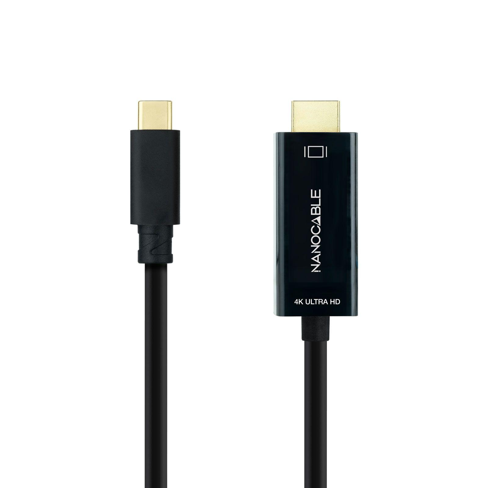 Cabo Conversor USB-C para HDMI NANOCABLE 10.15.5105 (5 m - USB Type-C - Preto) — miniatura 2