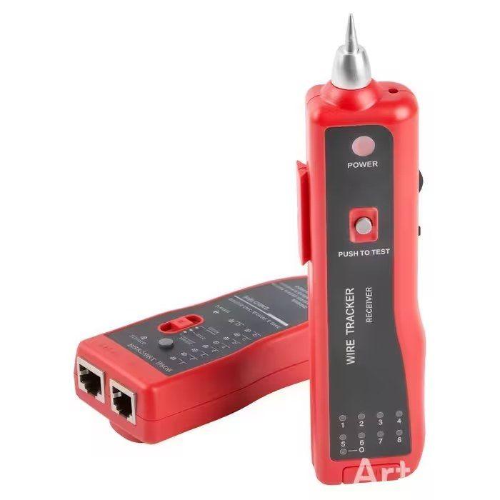 Testador de Cabos de Rede LANBERG NT-0501 (Bateria de 9 V - Vermelho), miniatura 3