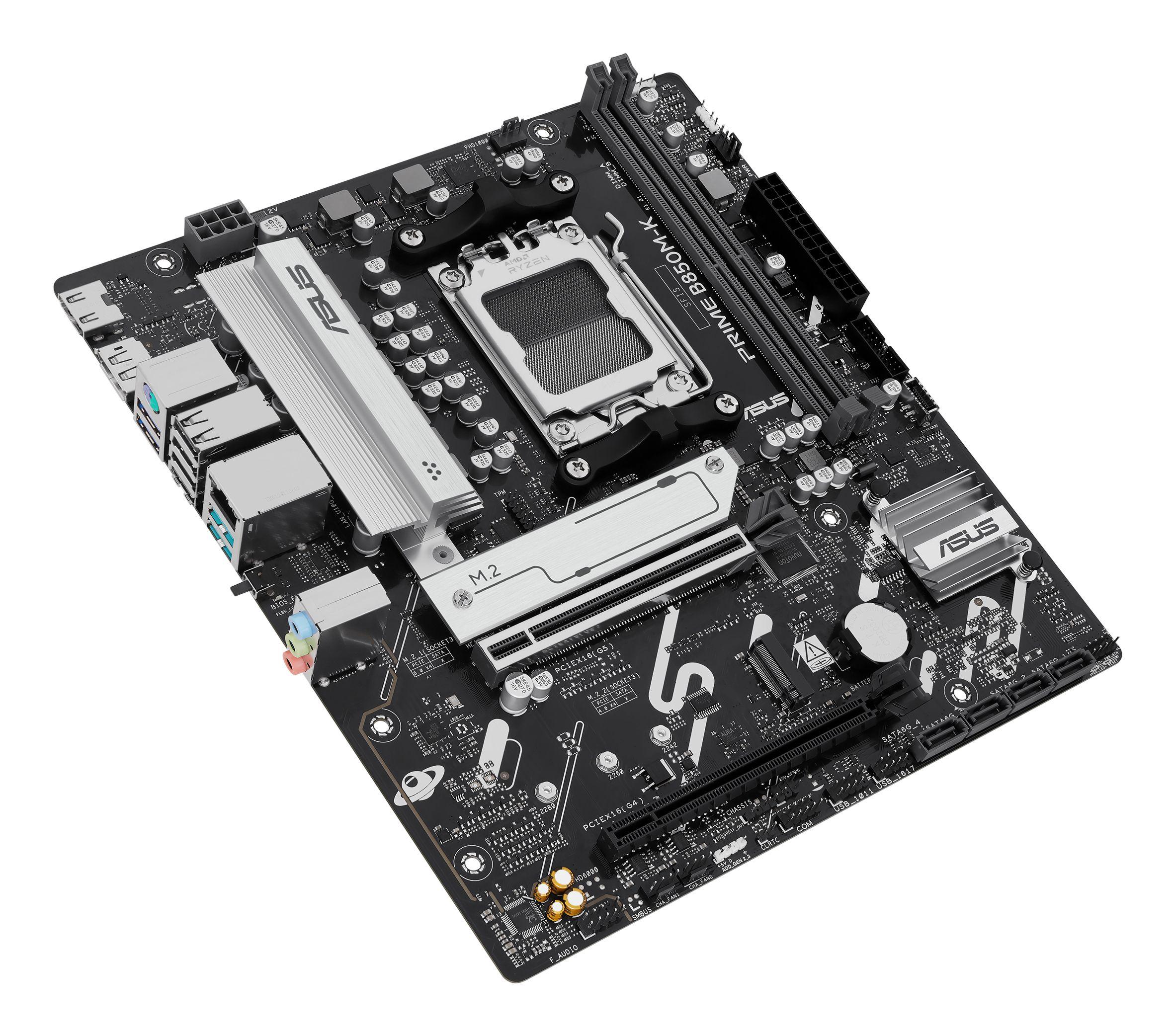 Motherboard ASUS PRIME B850M-K (AM5 - micro ATX - Duplo canal - Preto), miniatura 6