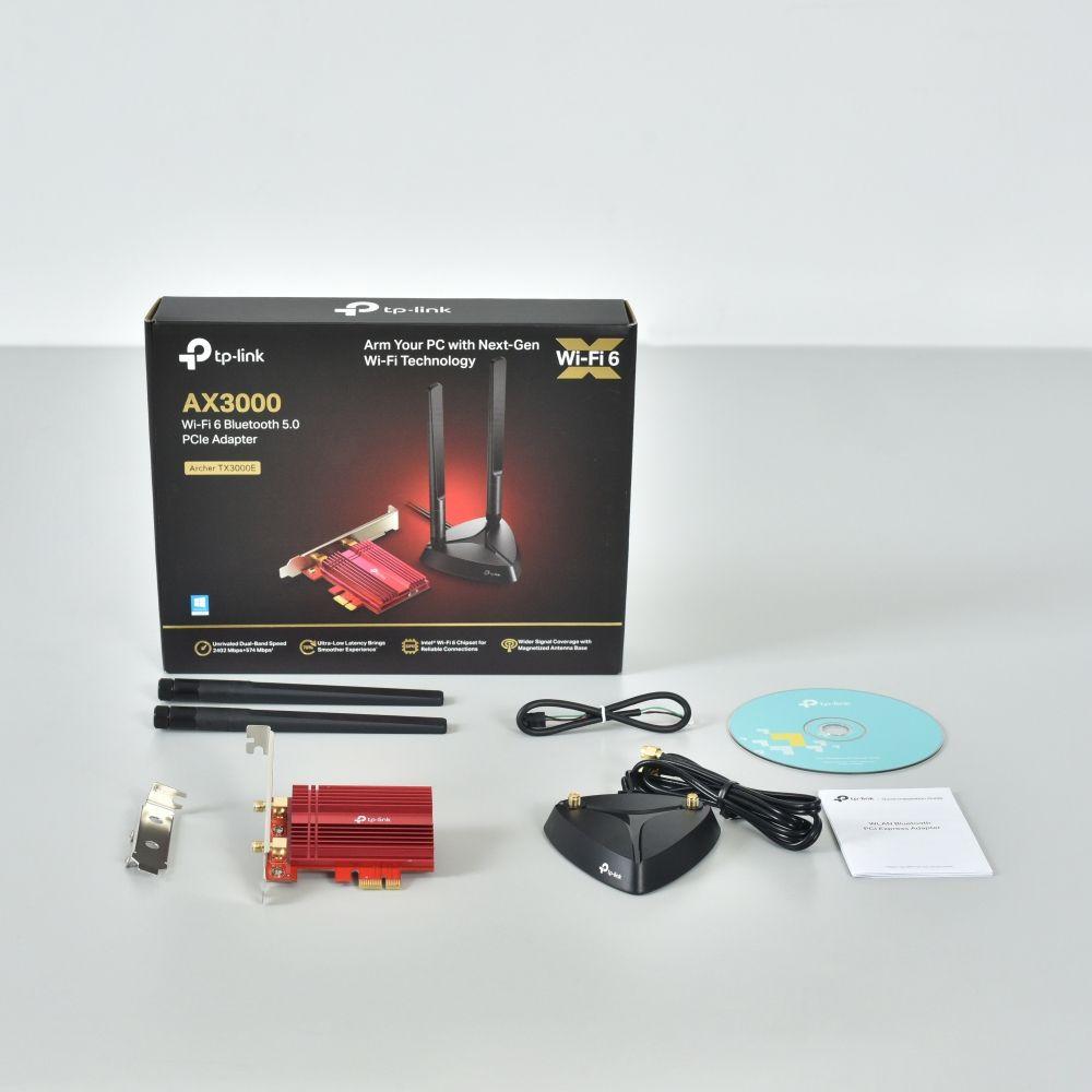 Placa de Rede PCIe TP-LINK Archer TX3000E (Wi-Fi 6 - 2402 Mbit/s - Banda dupla - Preto e Vermelho) — miniatura 4
