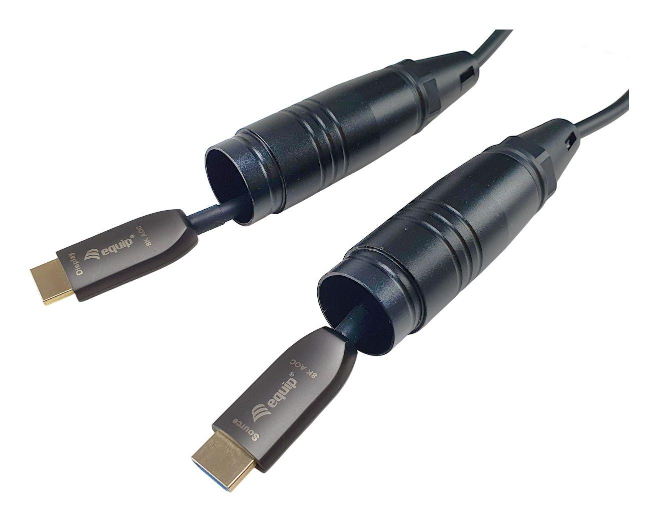 Cabo HDMI EQUIP 119424 (150 m - 240 Hz - HDMI Tipo A - Preto) — miniatura 5