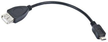 Cabo USB OTG LANBERG OEM-0006 (0,15 m - USB-A fêmea - Micro-USB B macho - Preto), miniatura 2