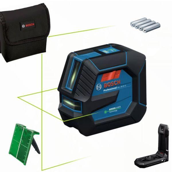 Nível Laser de Linhas BOSCH GLL 20-22 G Professional (Azul/Preto)