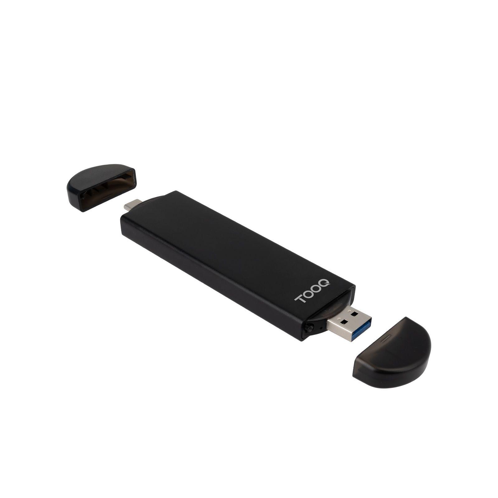 Caixa Externa para SSD M.2 TOOQ TQE-2240B (8 TB - M.2 - PCI Express, SATA NVMe - Preto) — miniatura 2