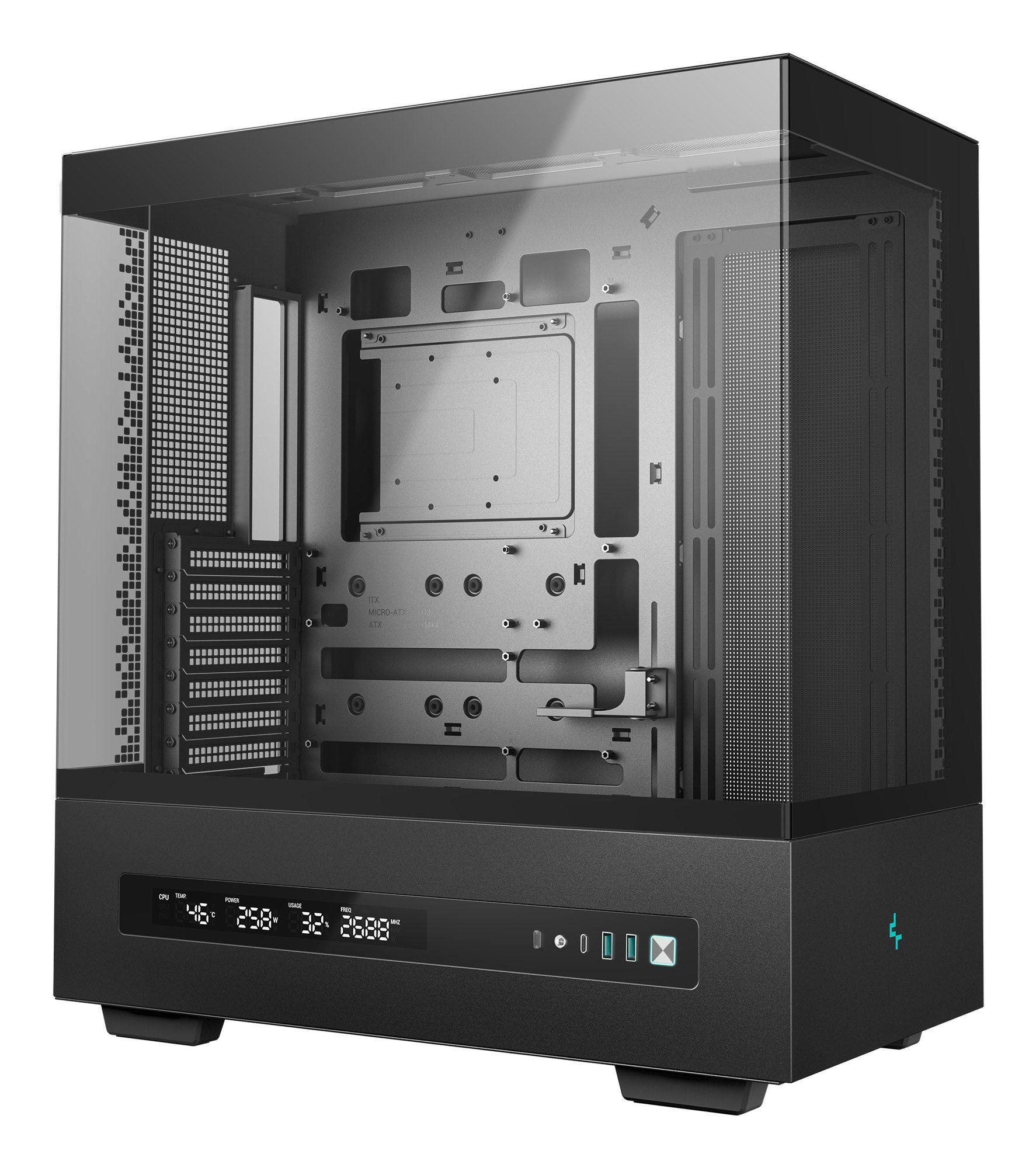 Caixa de Computador DEEPCOOL R-CH690-BKNNA0D-G-1 (ATX, Micro ATX, Mini-ITX - ATX, PS2 - Torre - Preto) — miniatura 2