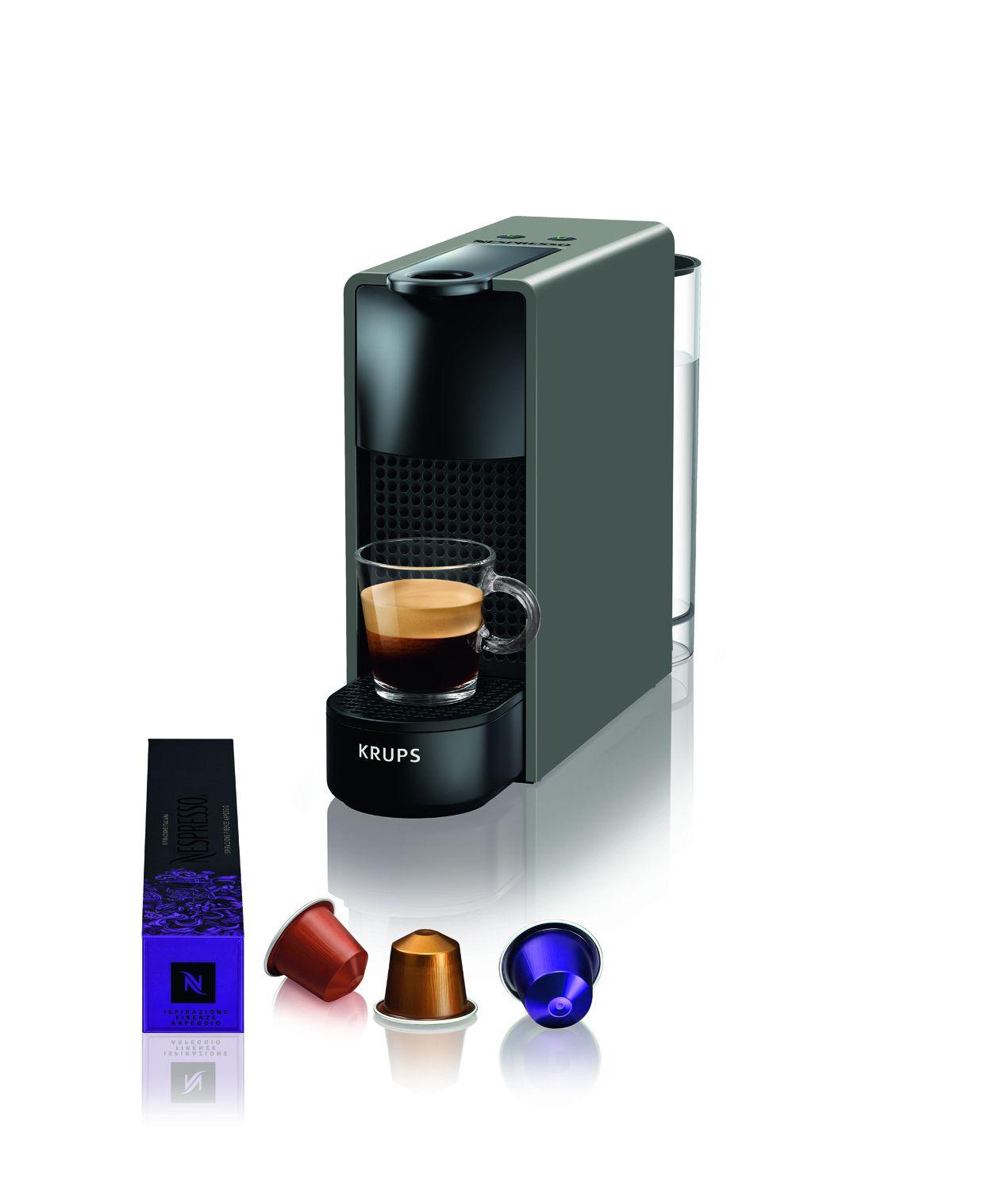 Máquina de Café de Cápsulas KRUPS Nespresso Essenza Mini XN110B (Cápsula de café - 1310 W - 19 bar - Cinzento)