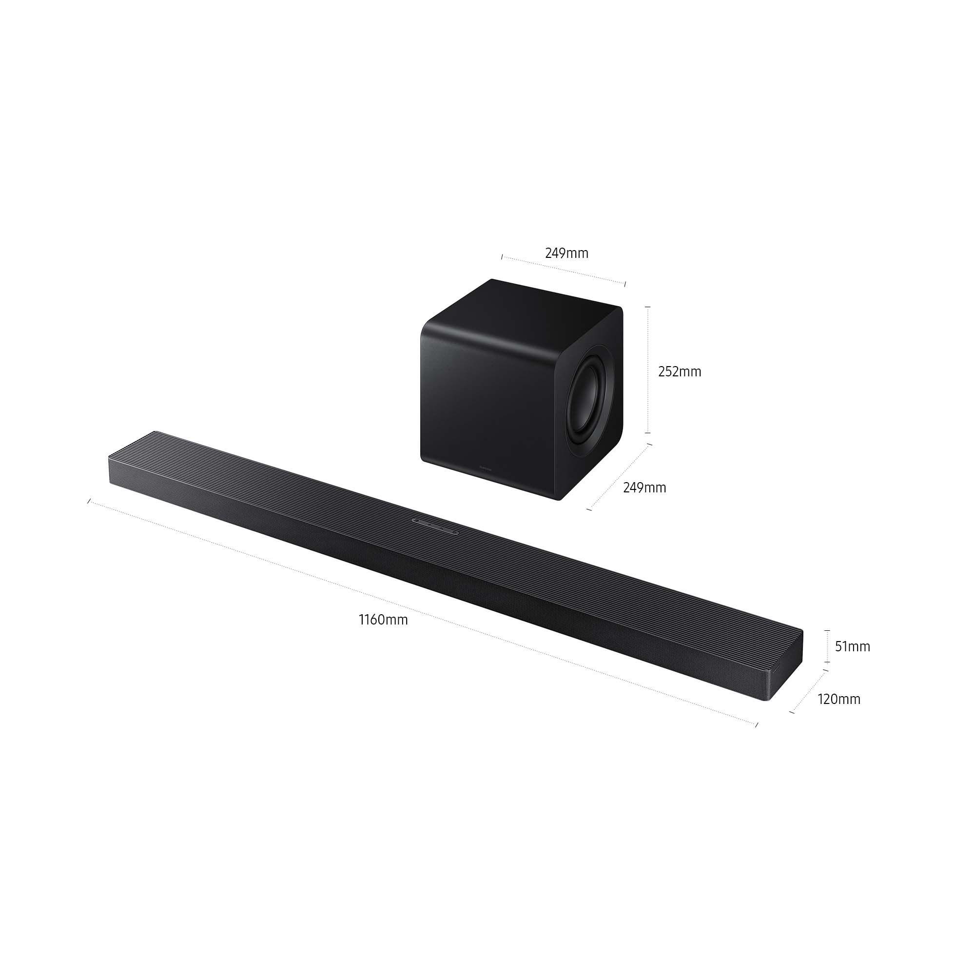 Barra de Som SAMSUNG HW-QS700F/ZF (38 W - Sem fios - Preto), miniatura 3
