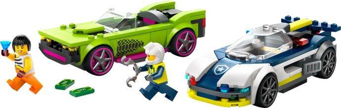 LEGO 60415 City Perseguição de Carro da Polícia a Muscle Car (213 peças) — miniatura 2