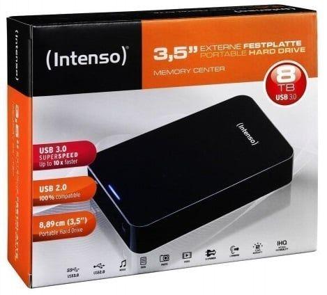 Disco Rígido Externo INTENSO Memory Center 6031516 (8 TB - 3,5 polegadas - USB 3.0 - Preto) — miniatura 3