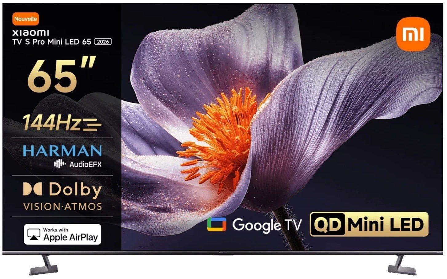 Televisão XIAOMI TV 144H (65" - QD-Mini LED - 4K Ultra HD - Cinzento)