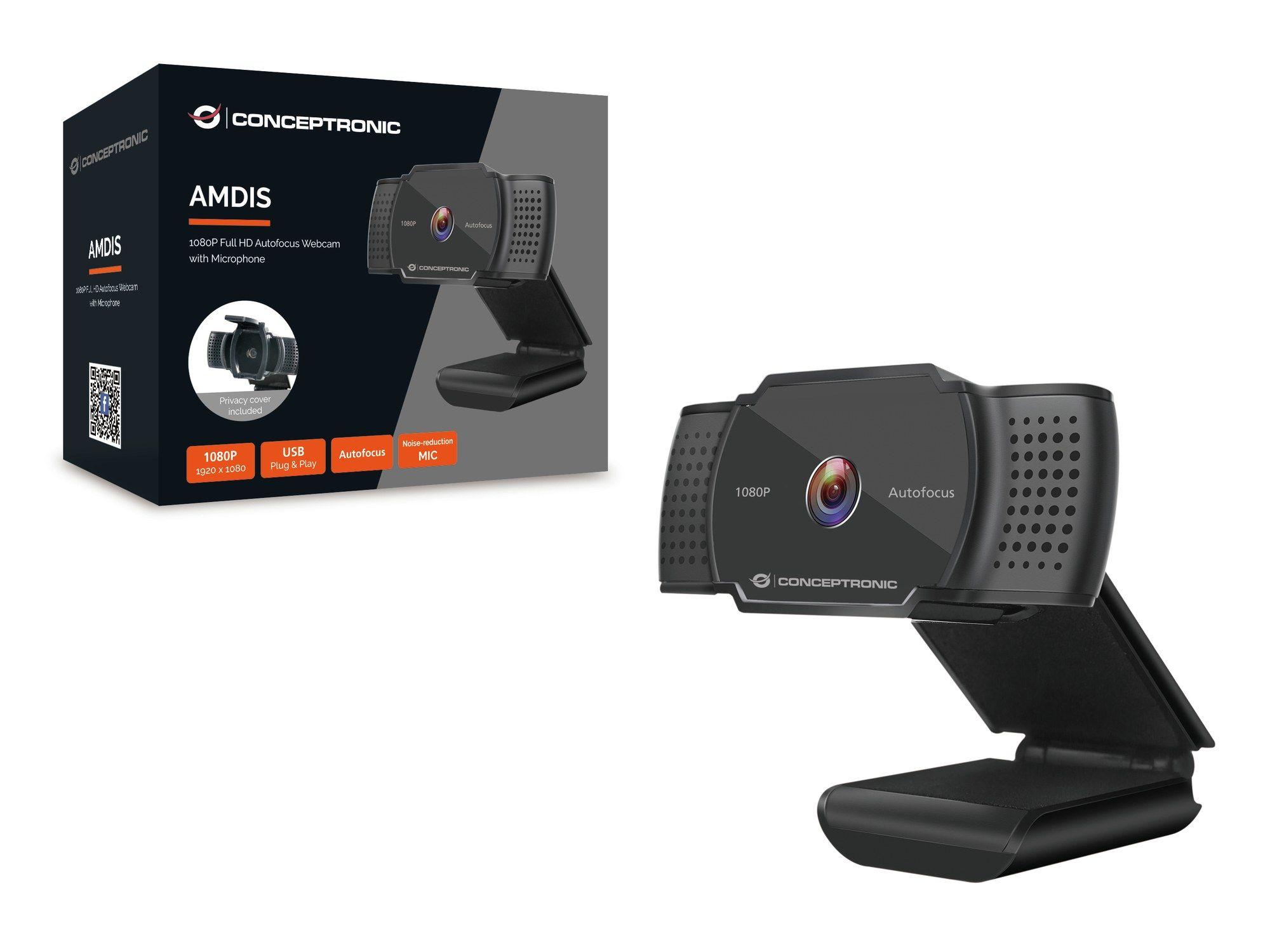 Webcam CONCEPTRONIC AMDIS06B (USB 2.0 - USB-A - Preto) — miniatura 3
