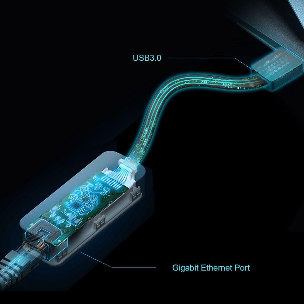 Adaptador de Rede TP-LINK UE306 (1,8 m - Ethernet - Preto) — miniatura 6