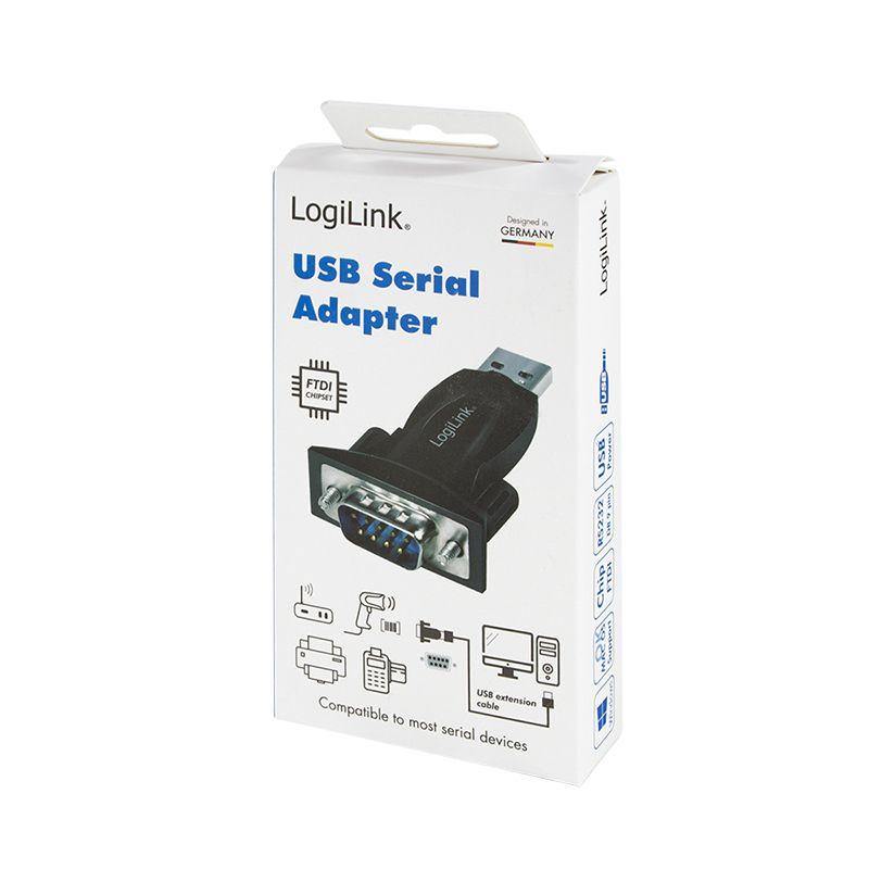 Adaptador USB para RS232 LOGILINK AU0034 (USB Type-A - Preto) — miniatura 6