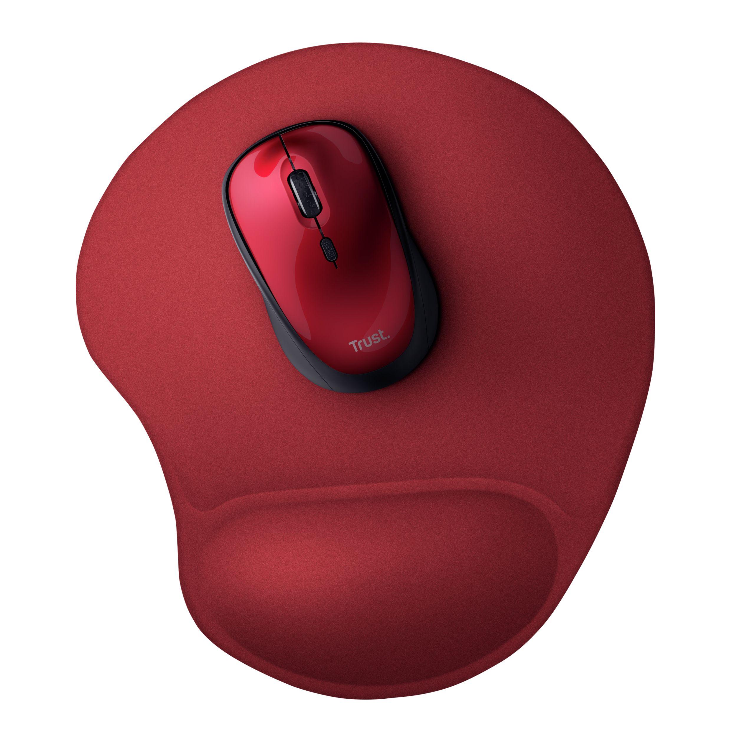 Tapete de Rato Ergonómico TRUST BigFoot (Gel, Microfibra - Vermelho), miniatura 2