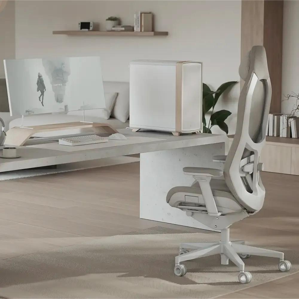 Caixa de Computador FRACTAL DESIGN Summit Chalk White Solid (Midi Tower - Aço - 17,3 cm - Branco/Madeira) — miniatura 4