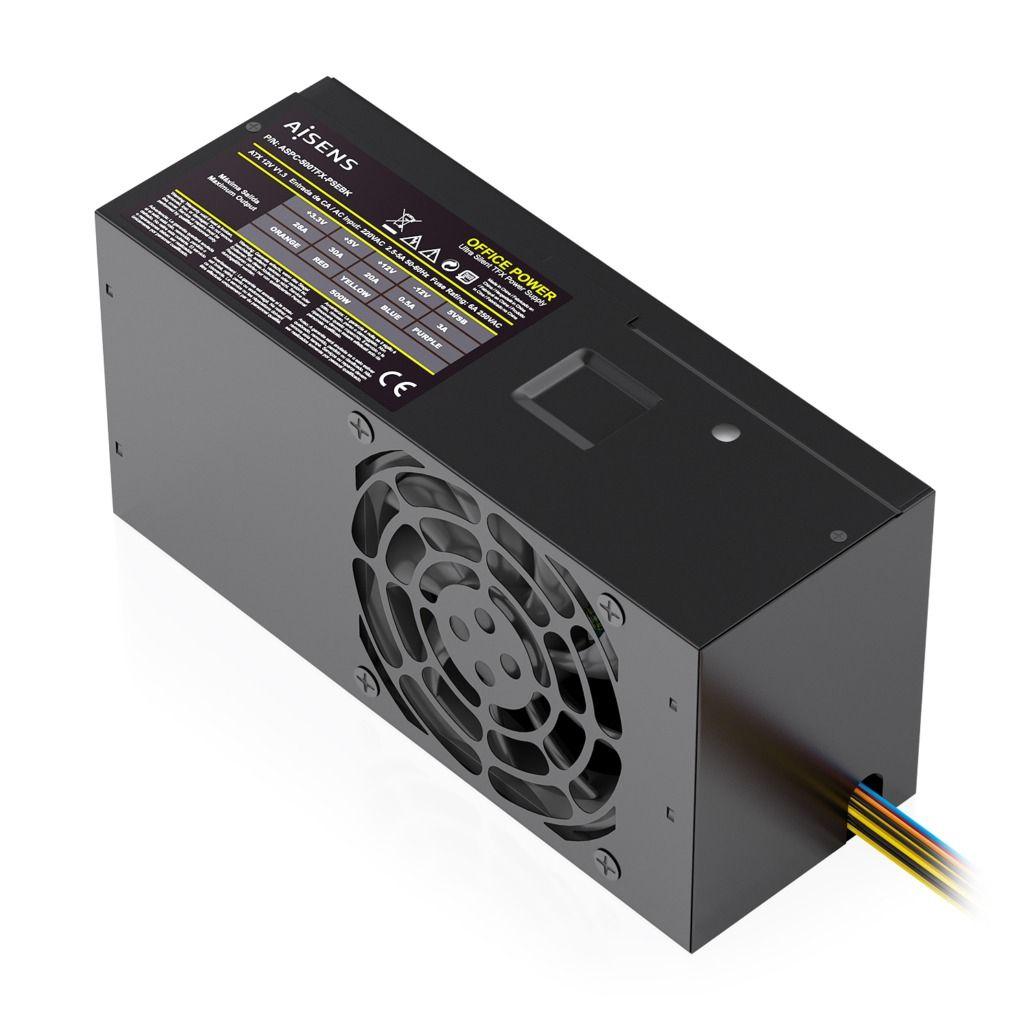 Fonte de Alimentação AISENS ASPC-500TFX-PSEBK (TFX - 500 W - AC - Preto), miniatura 2