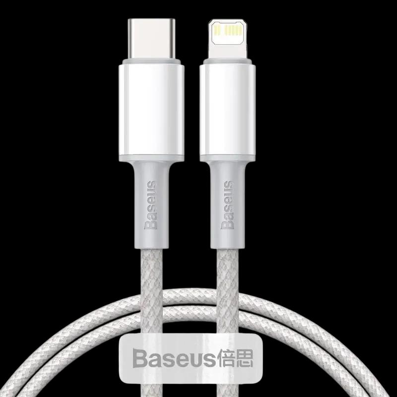 Cabo USB-C para Lightning BASEUS CATLGD-A02 (2 m - USB-C - PD 18 W - Branco)