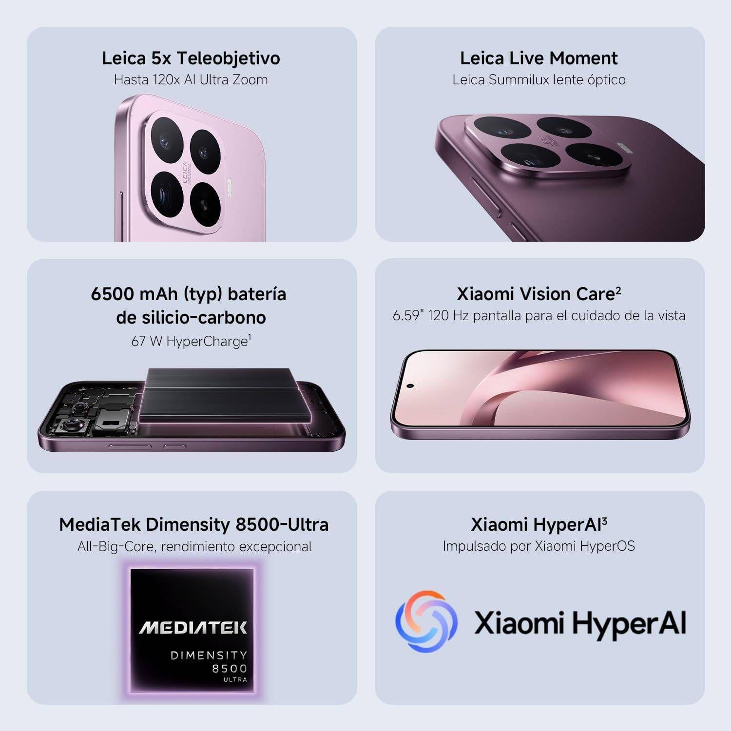 Smartphone XIAOMI 17T 5G (12GB/256GB - 6,59" - Violeta) — miniatura 2