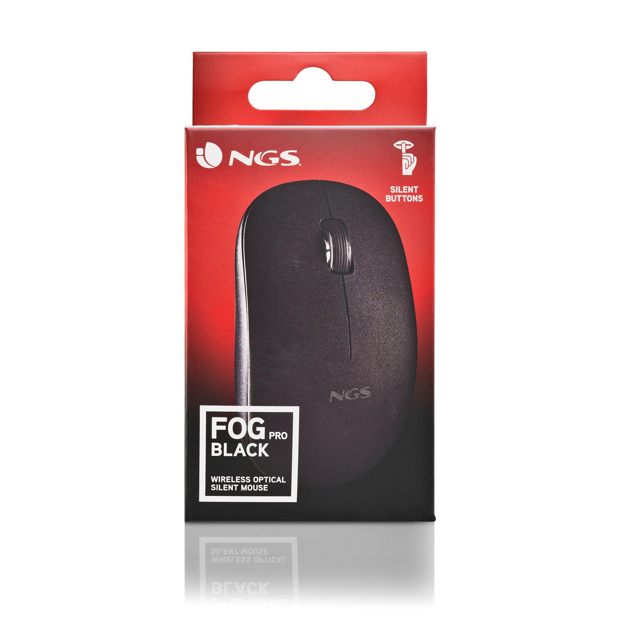 Rato NGS Fog Pro Black (Ambidestro - 1000 DPI - Ótico - Preto), miniatura 6