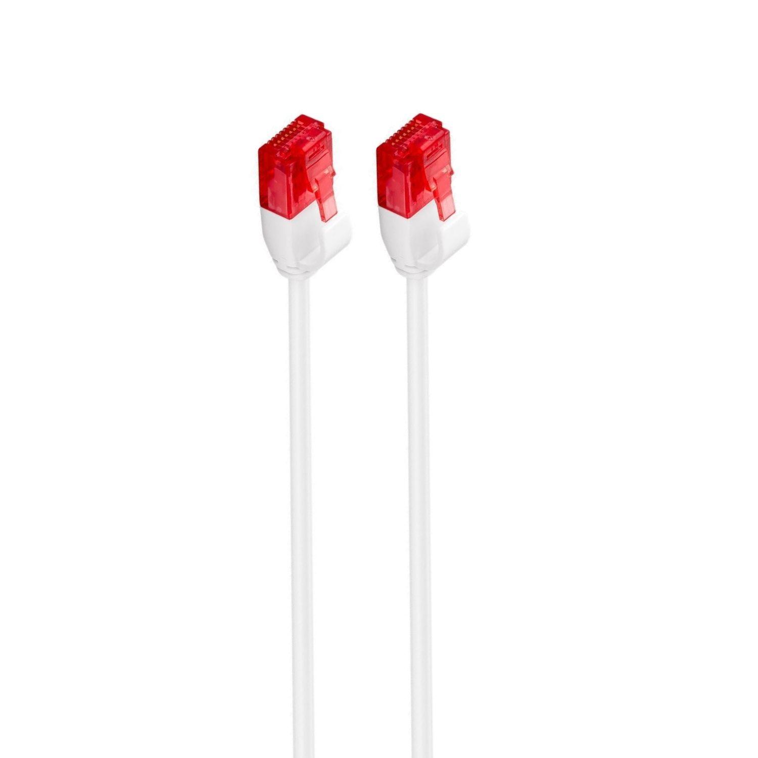 Cabo de Rede Chicote EWENT IM1037 (1 m - Cat6 - RJ-45 - Branco)