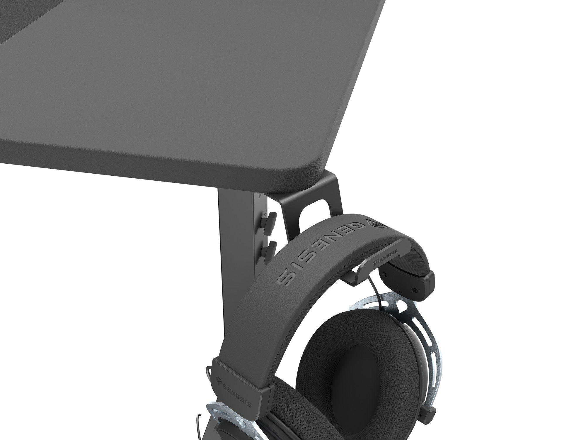 Secretária Gaming GENESIS Holm Modular 140 (1400 x 750 mm - Forma retangular - Multicor - Preto) — miniatura 9