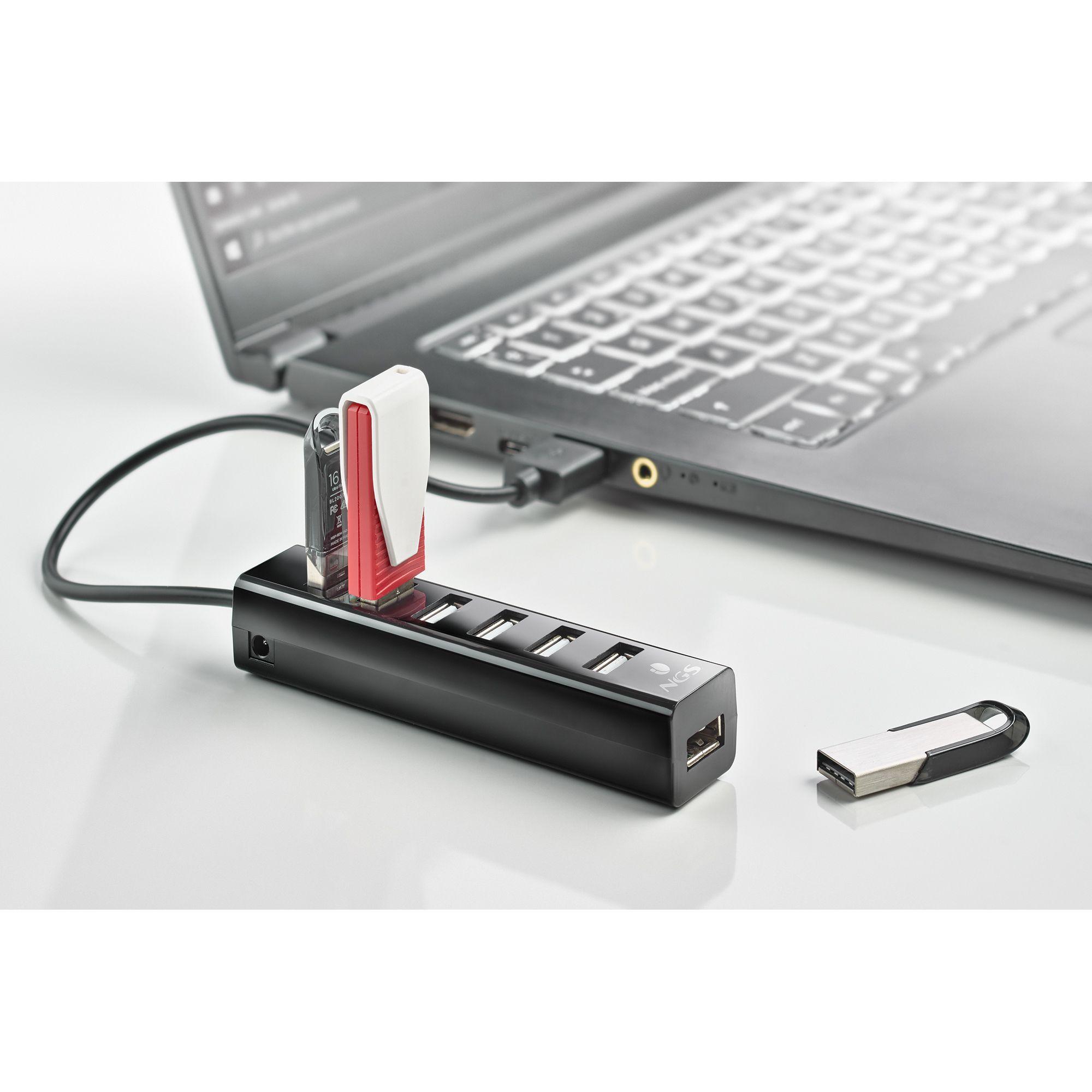 Hub USB NGS IHUB7 Tiny (Preto) — miniatura 5
