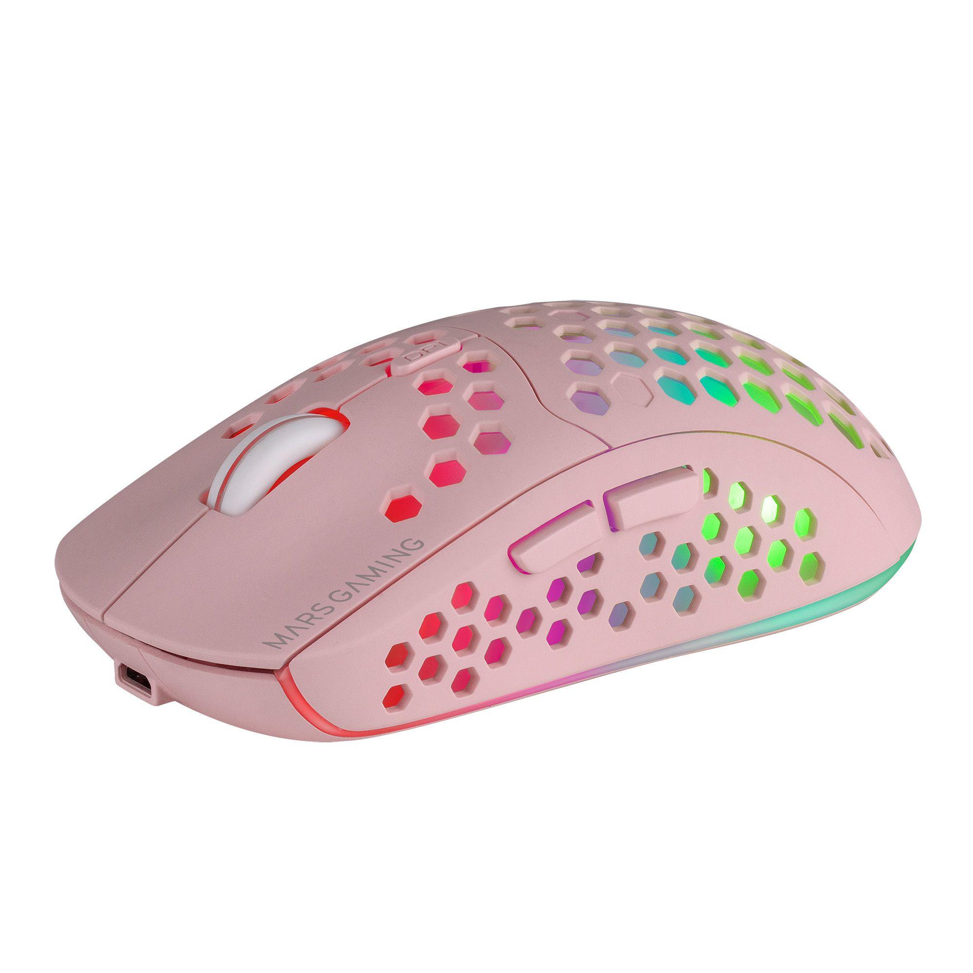 Rato Gaming MARS GAMING MMW3 (Mão direita - 3200 DPI - Ótico - Rosa), miniatura 4