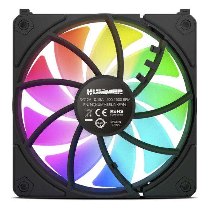 Ventoinha para Caixa PC NOX Hummer Easy Link (ARGB multicolor - Preto) — miniatura 3