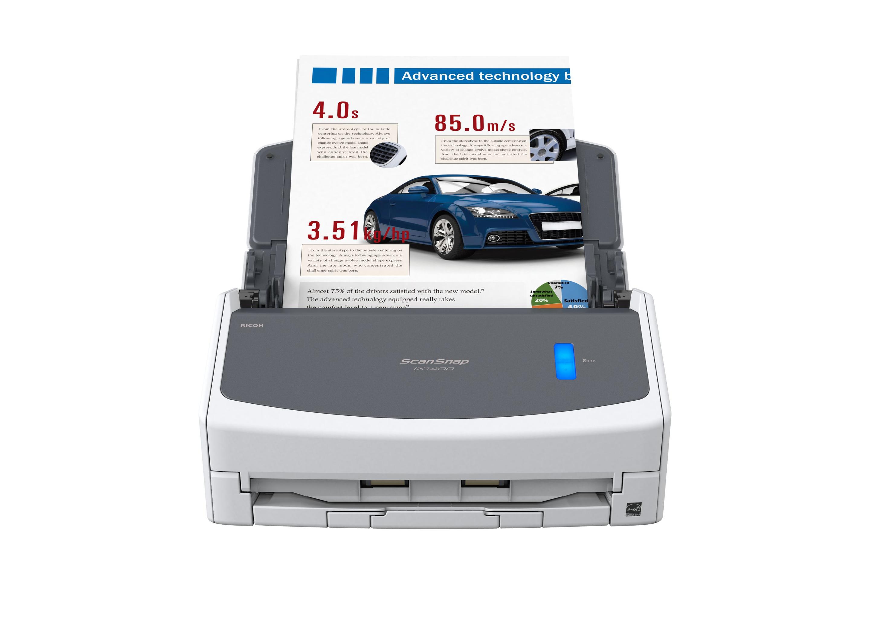 Scanner de Documentos RICOH ScanSnap iX1400 (2.0/3.2 Gen 1 - Branco) — miniatura 3