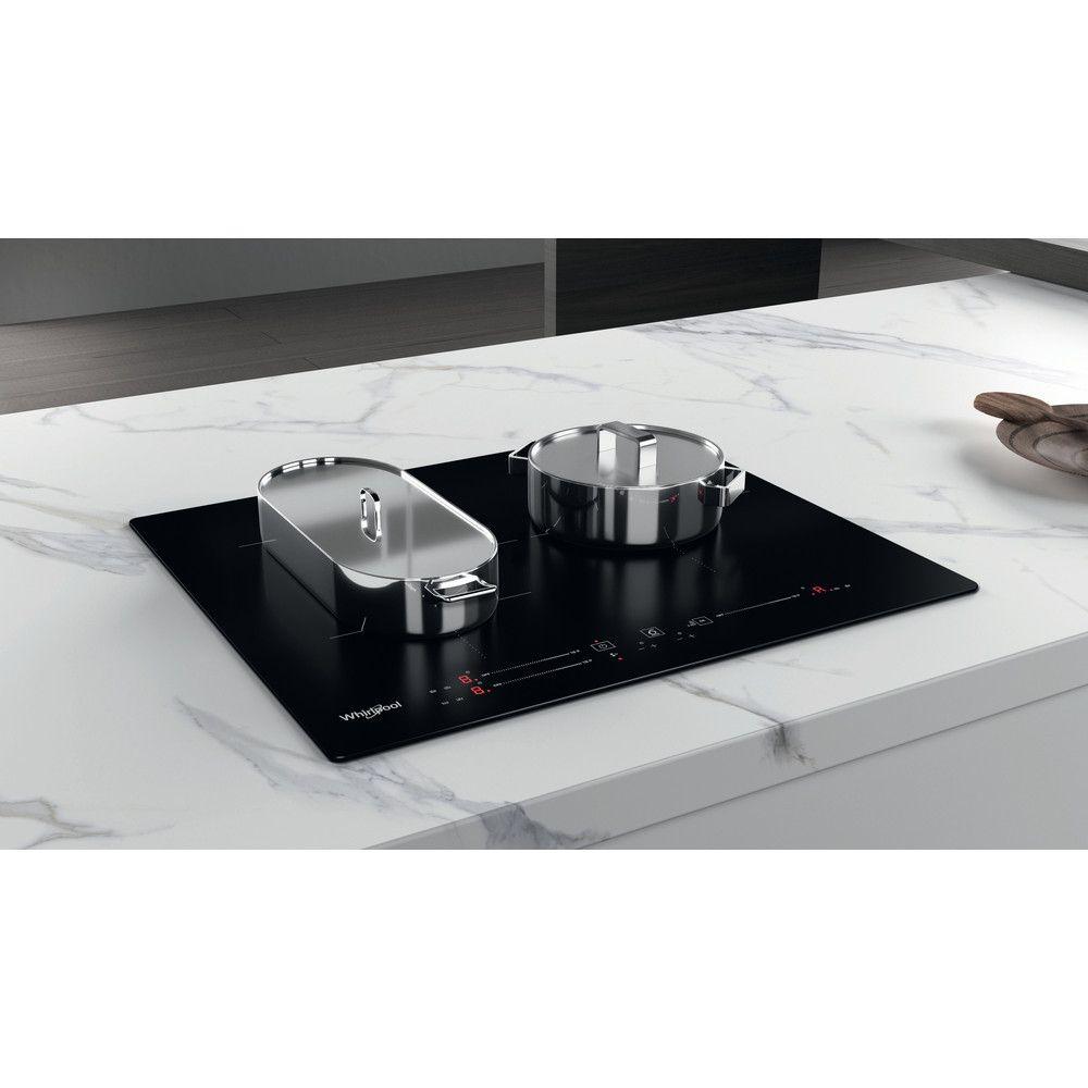 Placa de Indução Encastre WHIRLPOOL WB S5560 NE (3 zonas - 7200 W - Vidro-cerâmica - Preto), miniatura 8