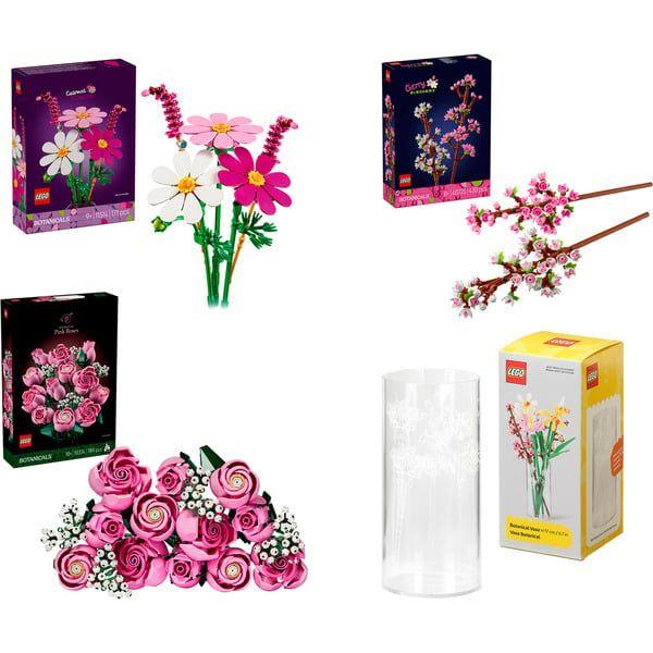 Conjunto de Construção LEGO Botanicals Bouquet Rosa com Vaso (Botanicals - Rosa)
