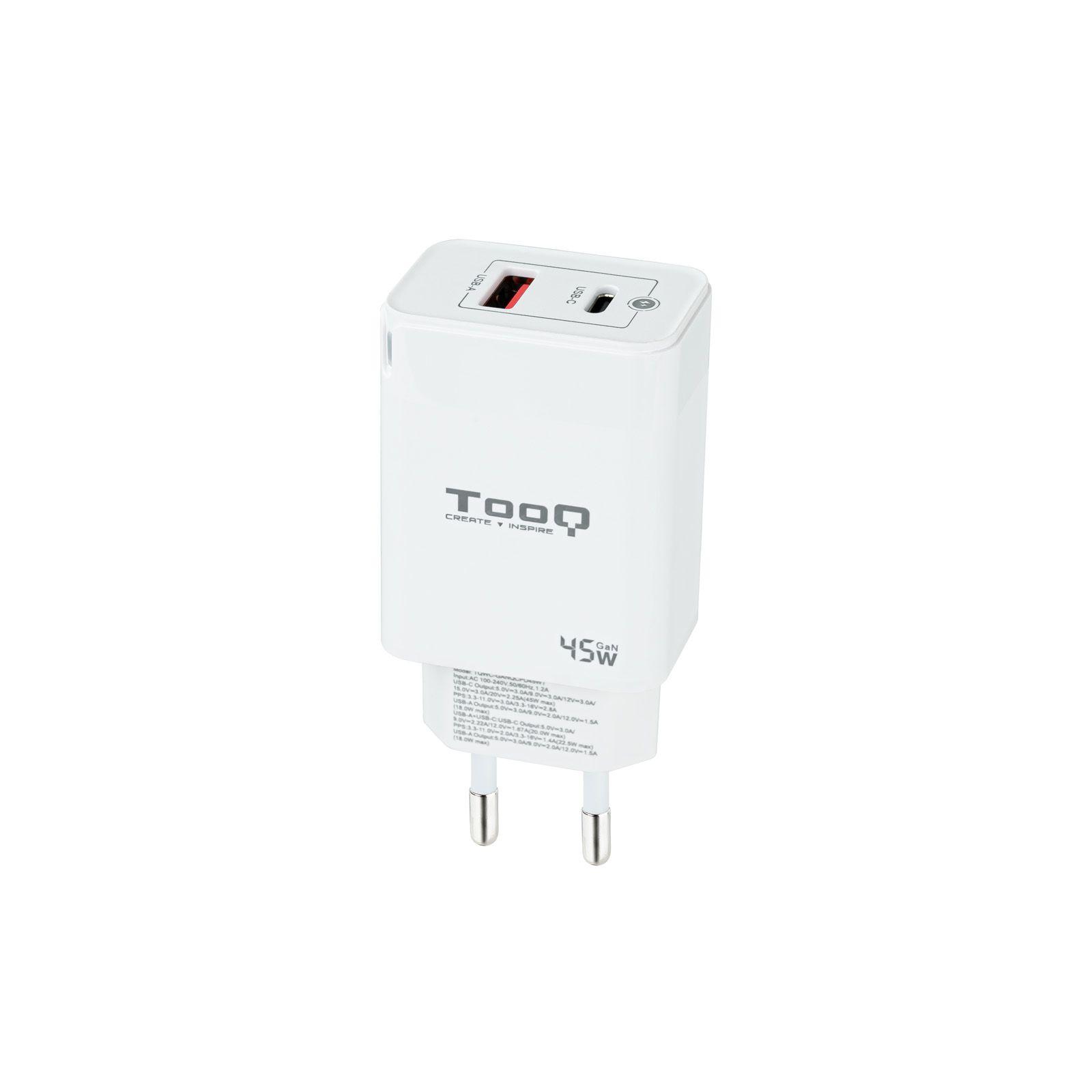 Carregador de Parede TOOQ TQWC-GANQCPD45WT (45 W - Branco)