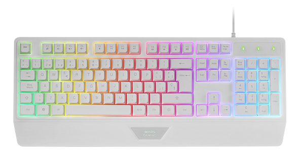 Conjunto Gaming MARS GAMING MCP124PROWES (Espanhol - Interruptor de membrana - Tamanho completo - Branco) — miniatura 3