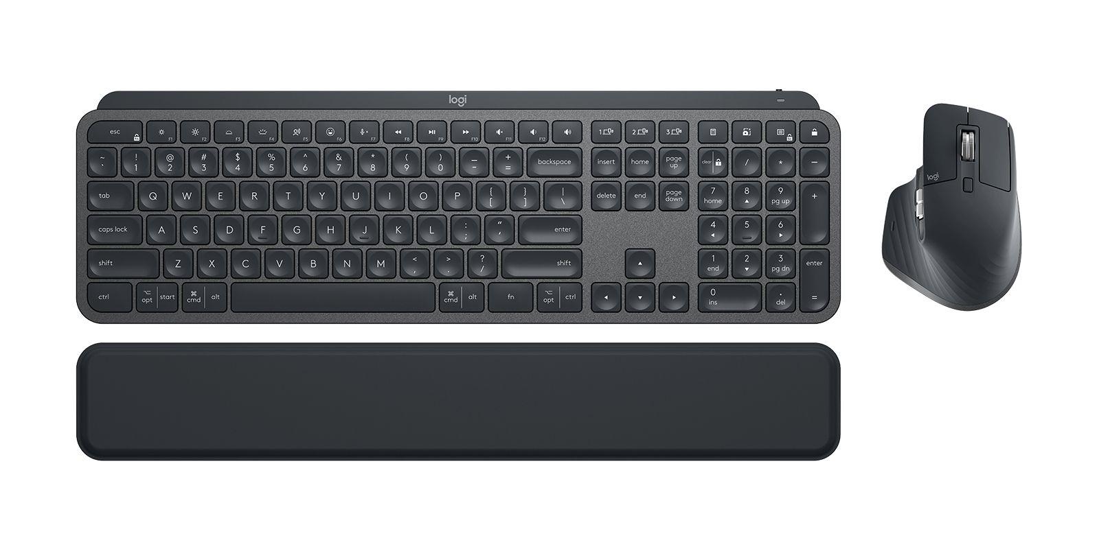 Conjunto de Teclado e Rato LOGITECH MX Keys Combo for Business Gen 2 (Reino Unido Internacional - Teclas tesoura - Tamanho completo - Grafite)
