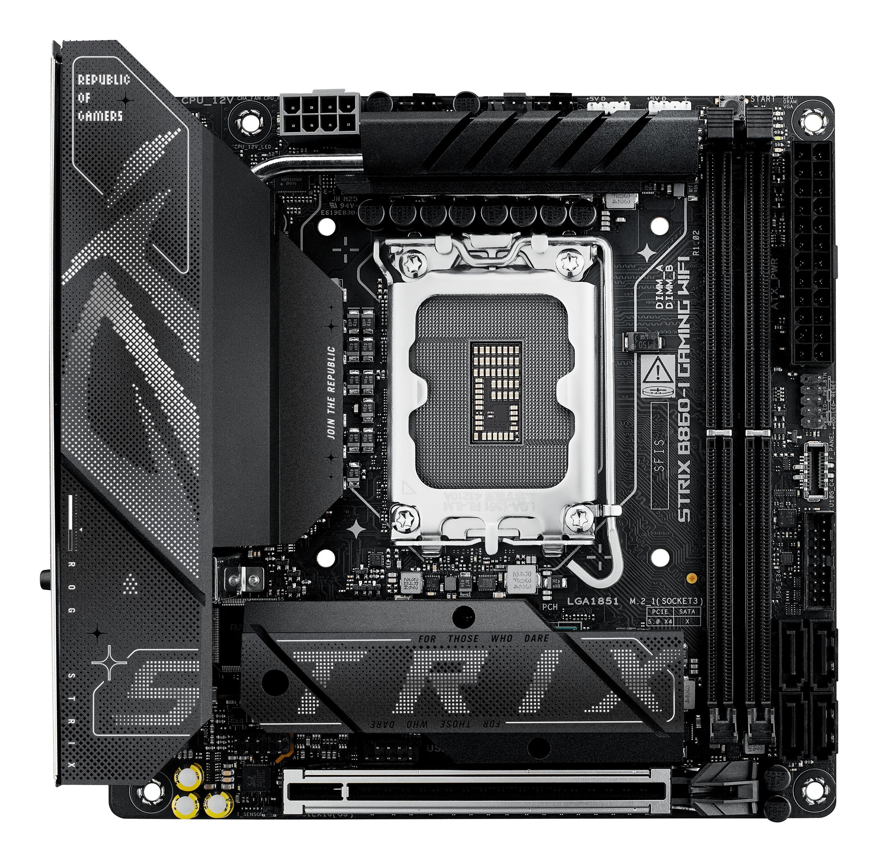 Motherboard ASUS ROG STRIX B860-I GAMING WIFI (LGA 1851 (Socket V1) - Intel Core Ultra - mini-ITX - Multicor)