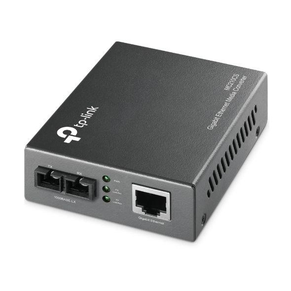 Conversor de Fibra TP-LINK MC210CS (Gigabit Ethernet - 1000 Mbit/s - Preto)
