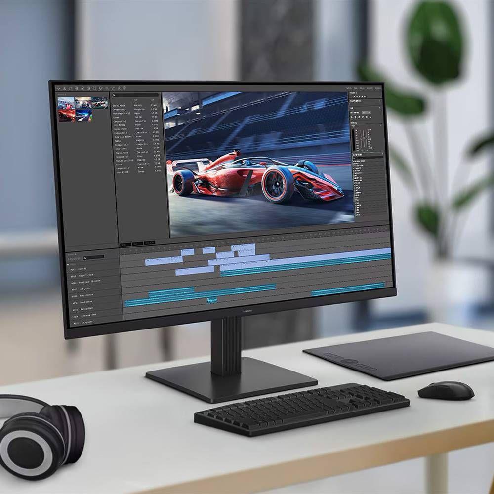 Monitor SAMSUNG Essential S3 S24F320GAU (24" - IPS - 120 Hz - Preto), miniatura 2