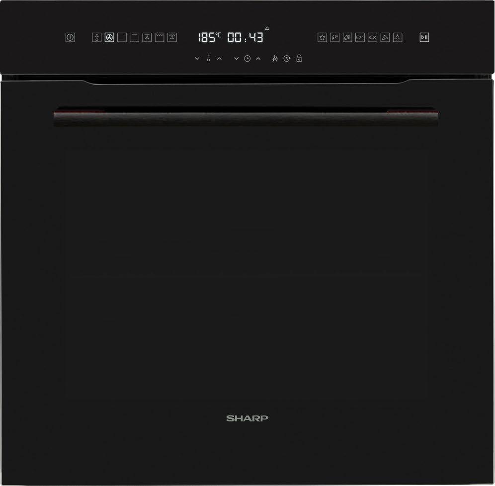 Forno de Encastre SHARP KA75L64BNH (Forno elétrico multifunções - Hydro/AquaClean - Altura 39,2 cm - Preto)