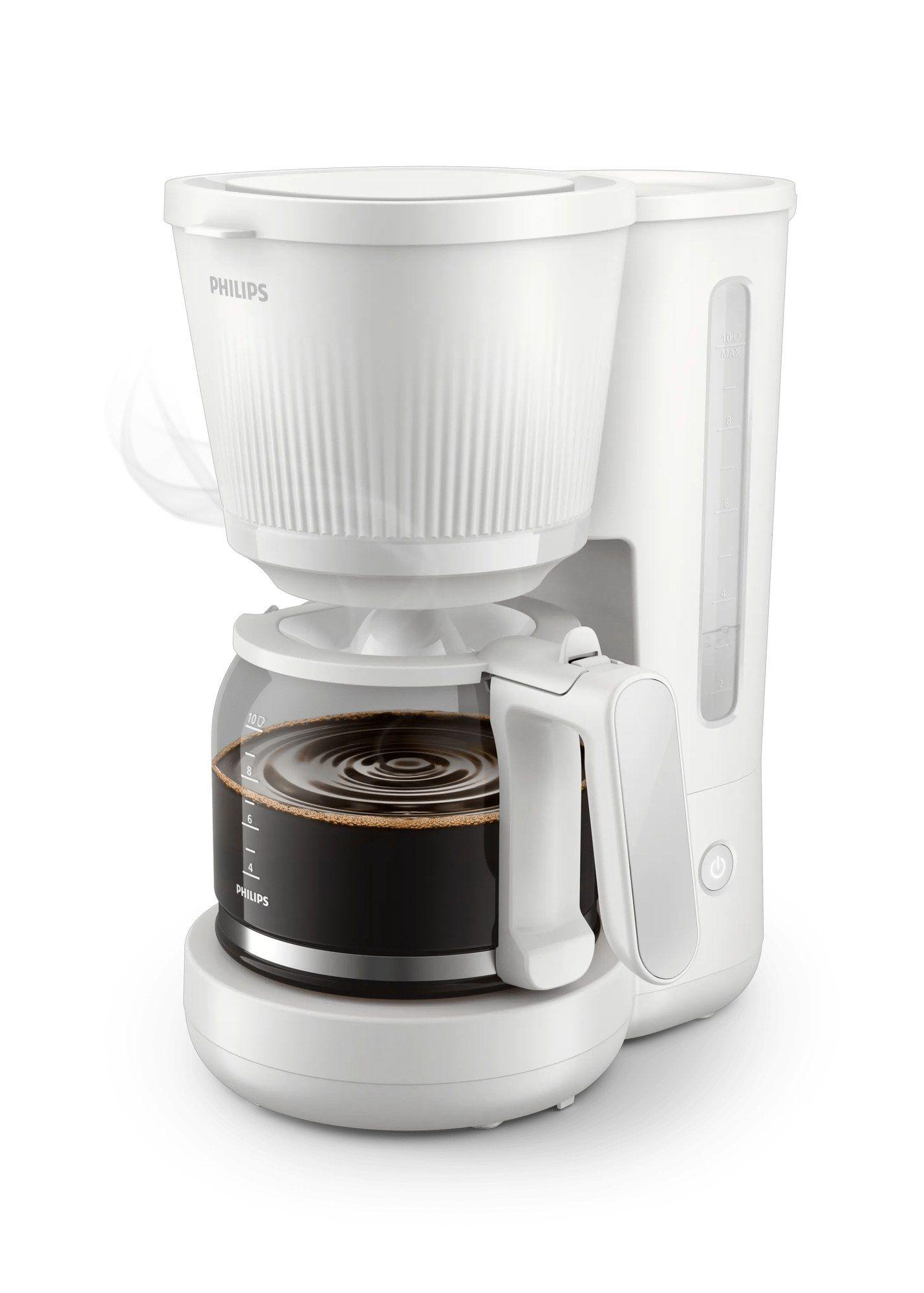 Máquina de Café de Filtro PHILIPS HD7411/00 (Café moído - 1080 W - 1,25 l - Branco)