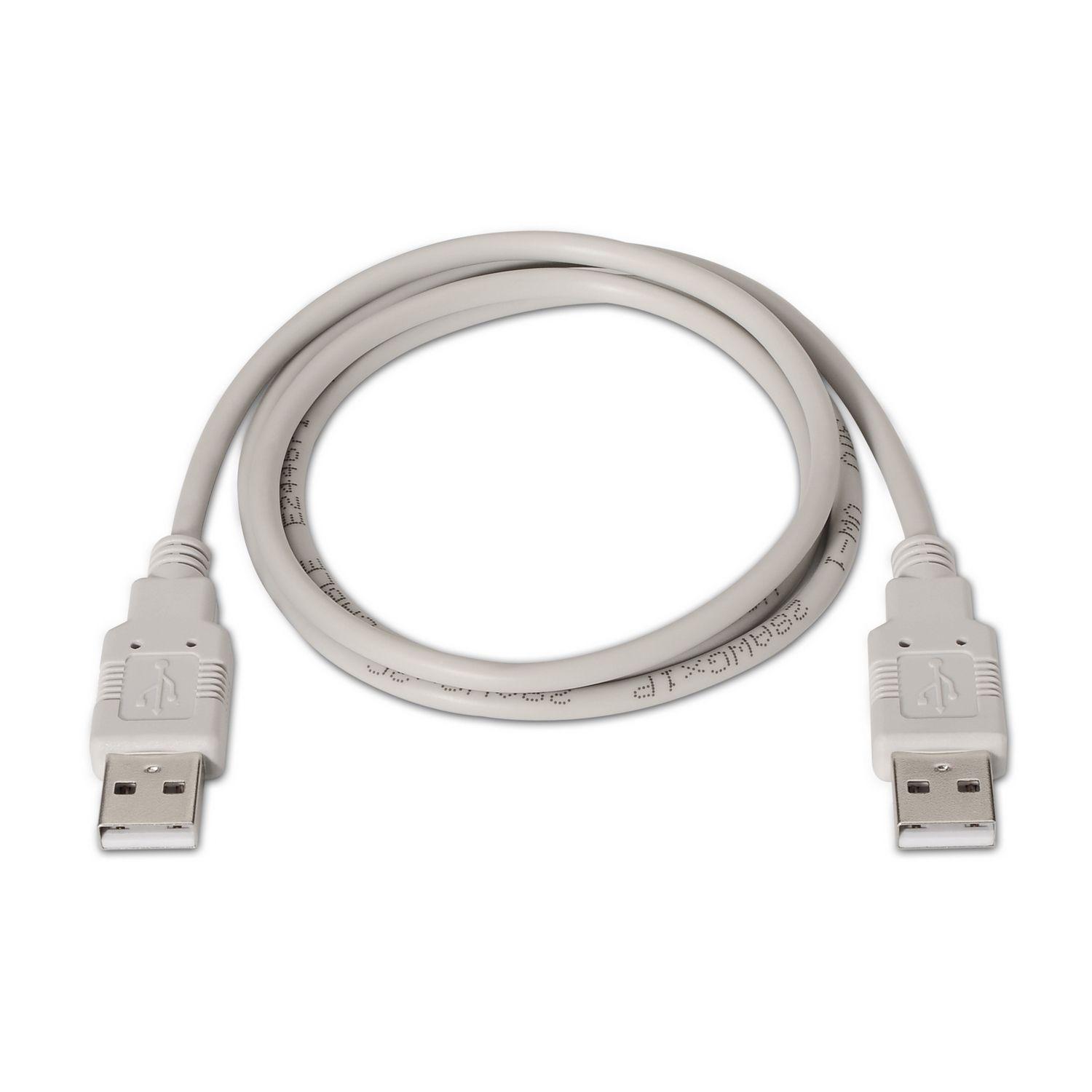 Cabo USB AISENS A101-0022 (2 m - USB A - Bege) — miniatura 2