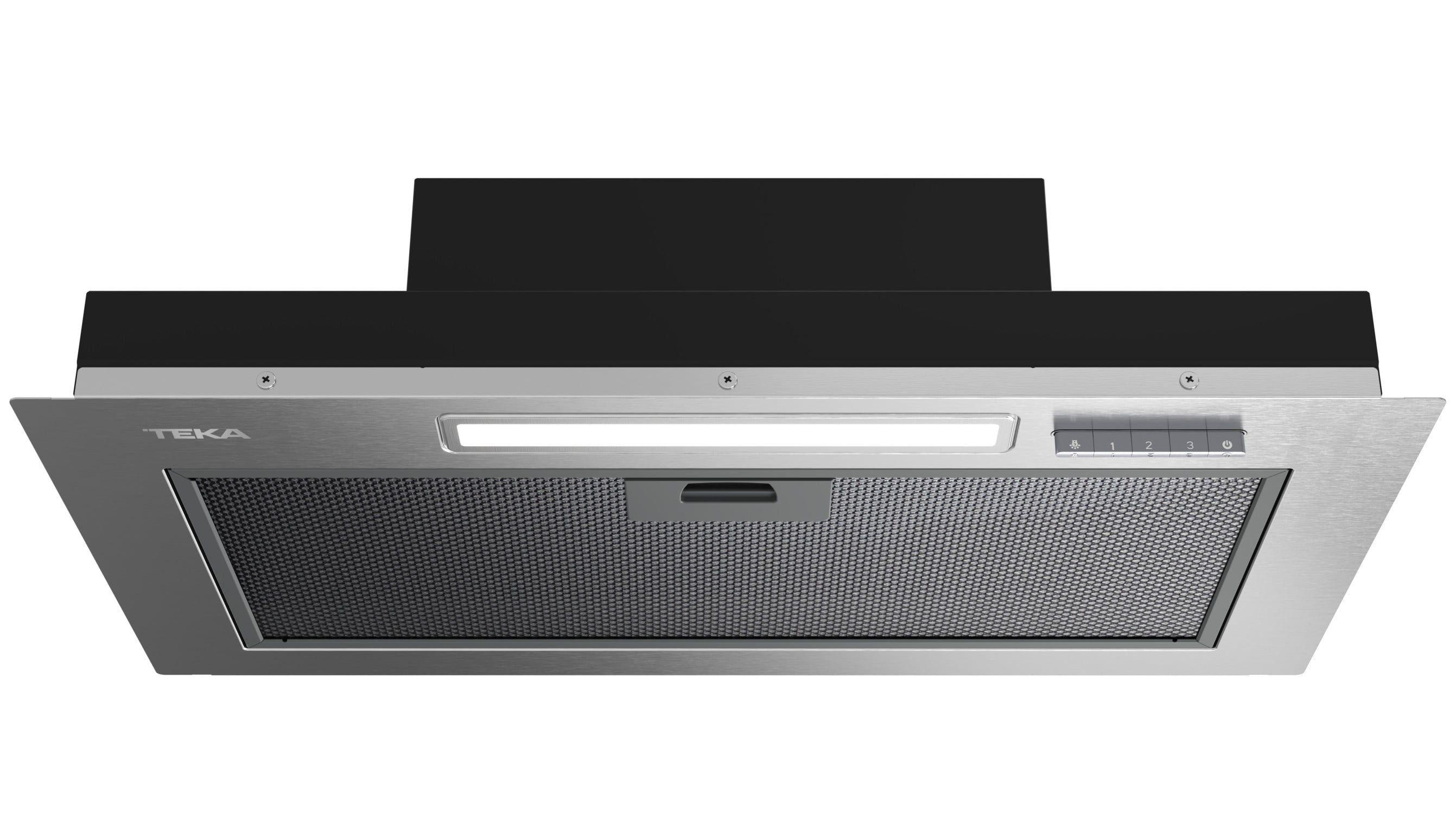 Exaustor Encastre TEKA GFI63030KOS (Encastre - Altura 12,5 cm - 59 cm - Preto e Inox)