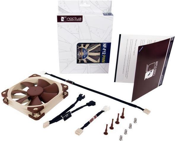 Ventoinha NOCTUA NF-F12 PWM (0,6 W - Bege/Castanho)