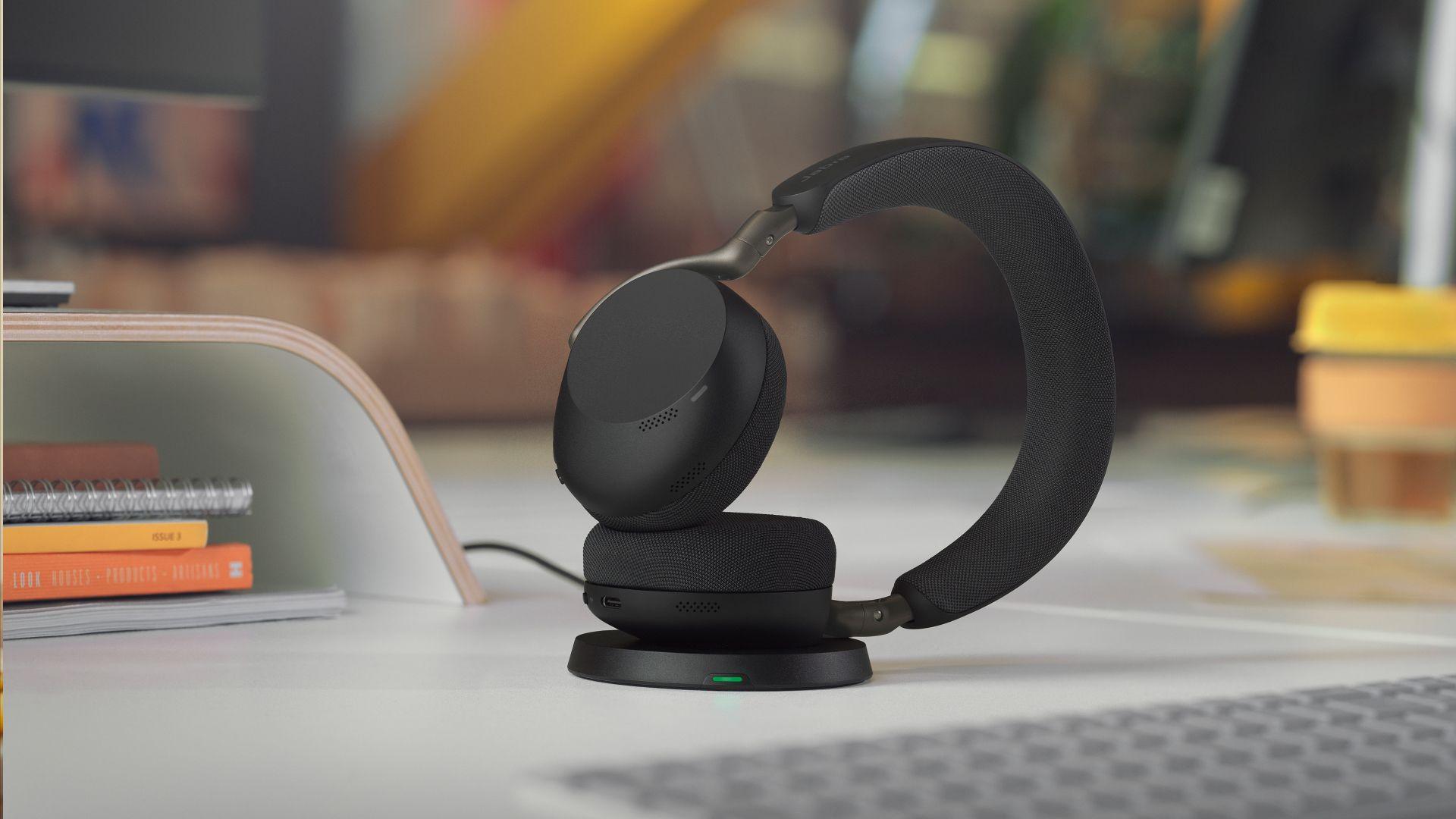 Headset Profissional JABRA Evolve3 75 UC (Binaural - Com fios e sem fios - Sobre a orelha - Preto) — miniatura 3