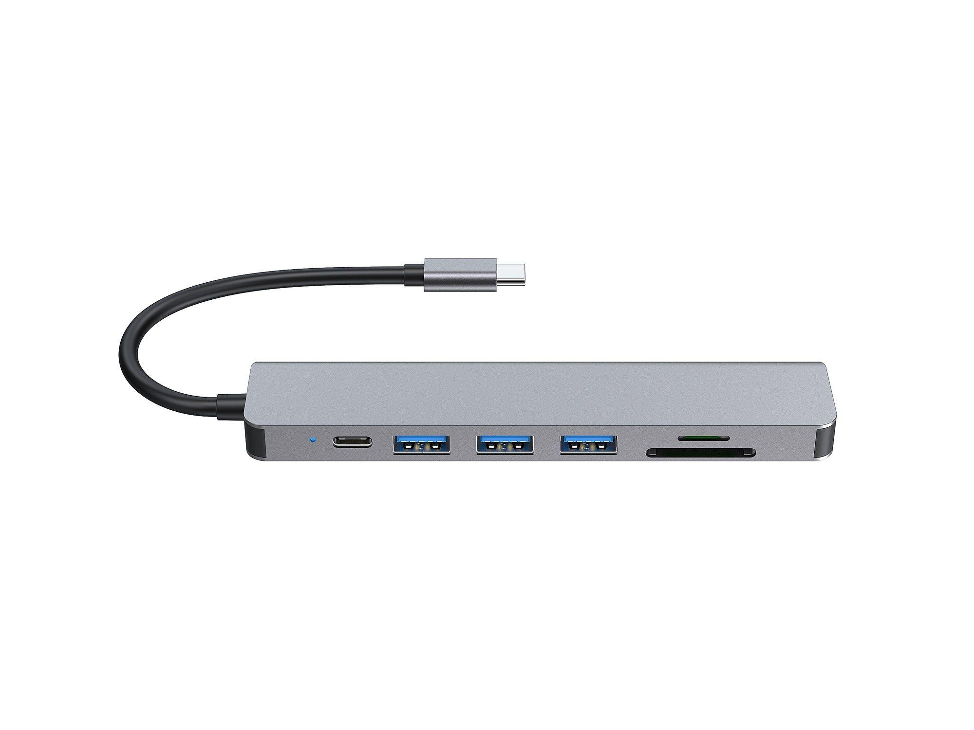 Adaptador USB-C Multiporta EQUIP 133494 (0,25 m - Prateado), miniatura 4