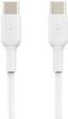 Cabo USB-C BELKIN CAB003bt2MWH (2 m - Dispositivos com portas USB-C - Branco)