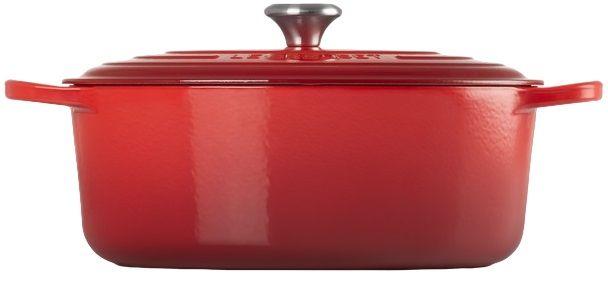 Caçarola Cocotte Oval LE CREUSET Signature 33 cm (Ferro fundido esmaltado - Cereja), miniatura 3