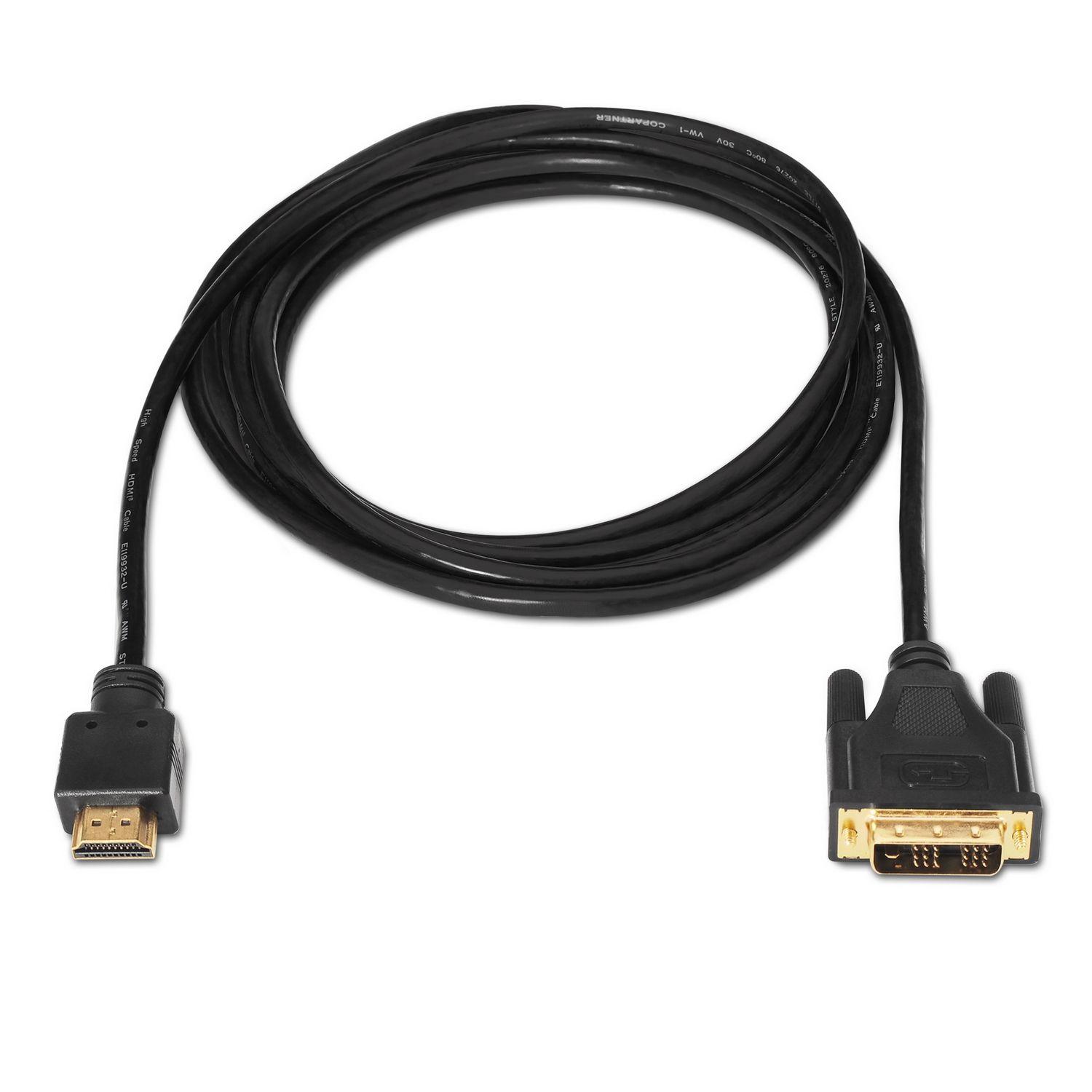 Cabo DVI para HDMI AISENS A117-0090 (1,8 m - HDMI Type A - DVI 18+1 - Preto), miniatura 2