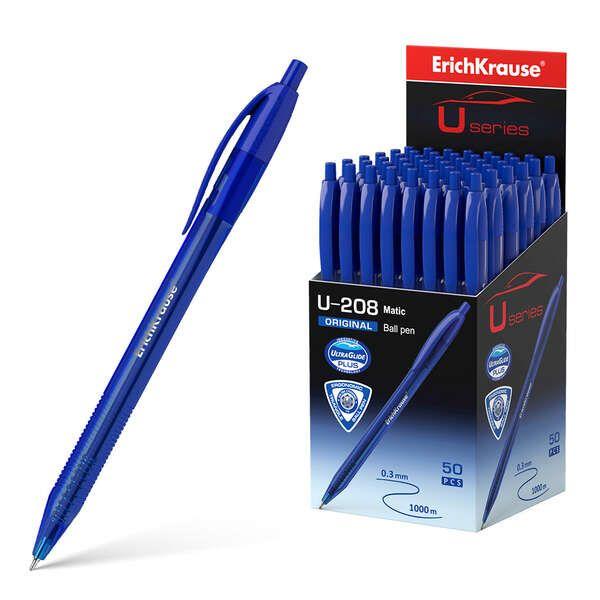 Caneta Esferográfica ERICHKRAUSE U-208 Original Matic (Tinta Azul)